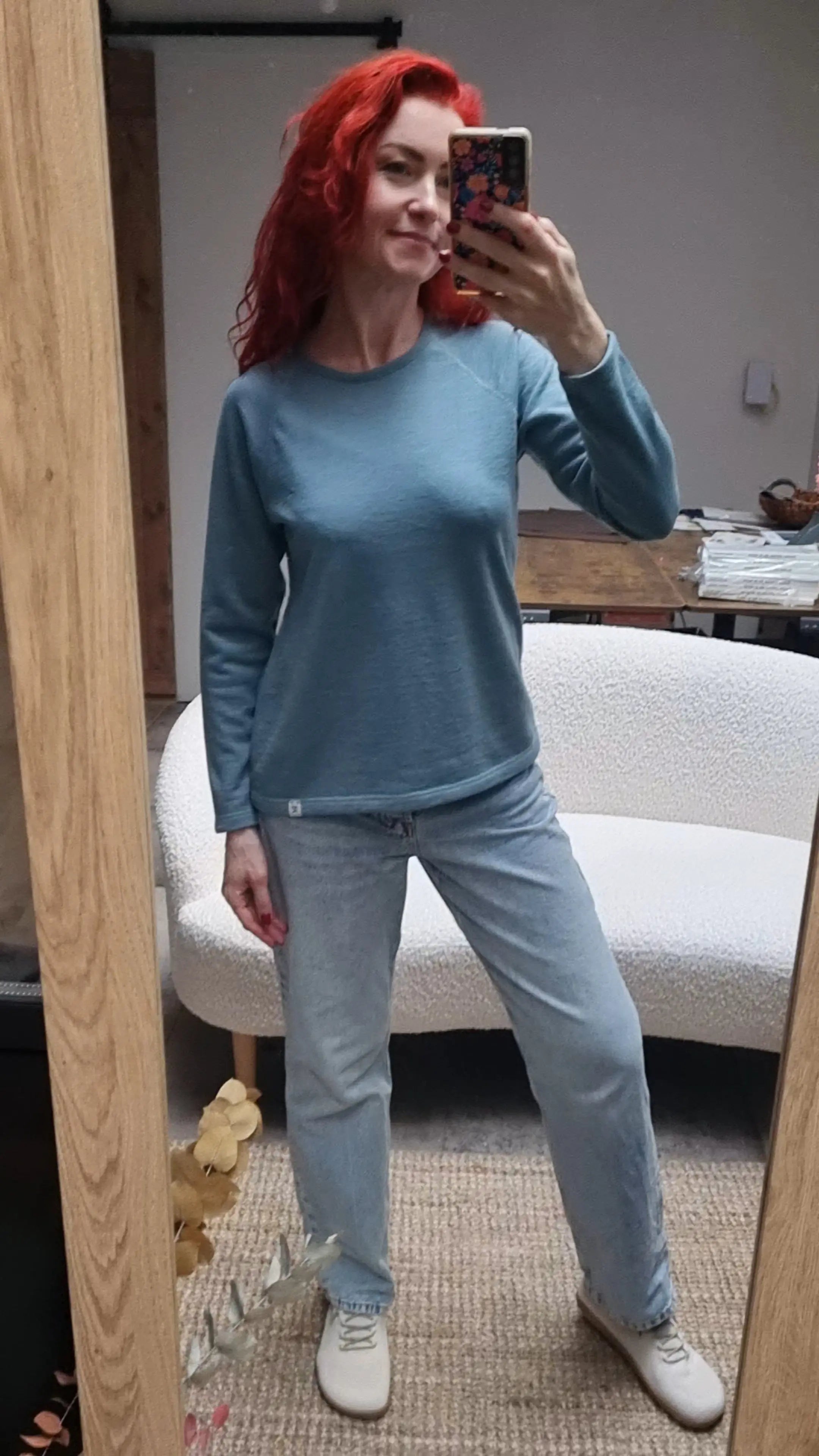 Reiff - T-shirt femme Fany en laine et soie "bouclette"