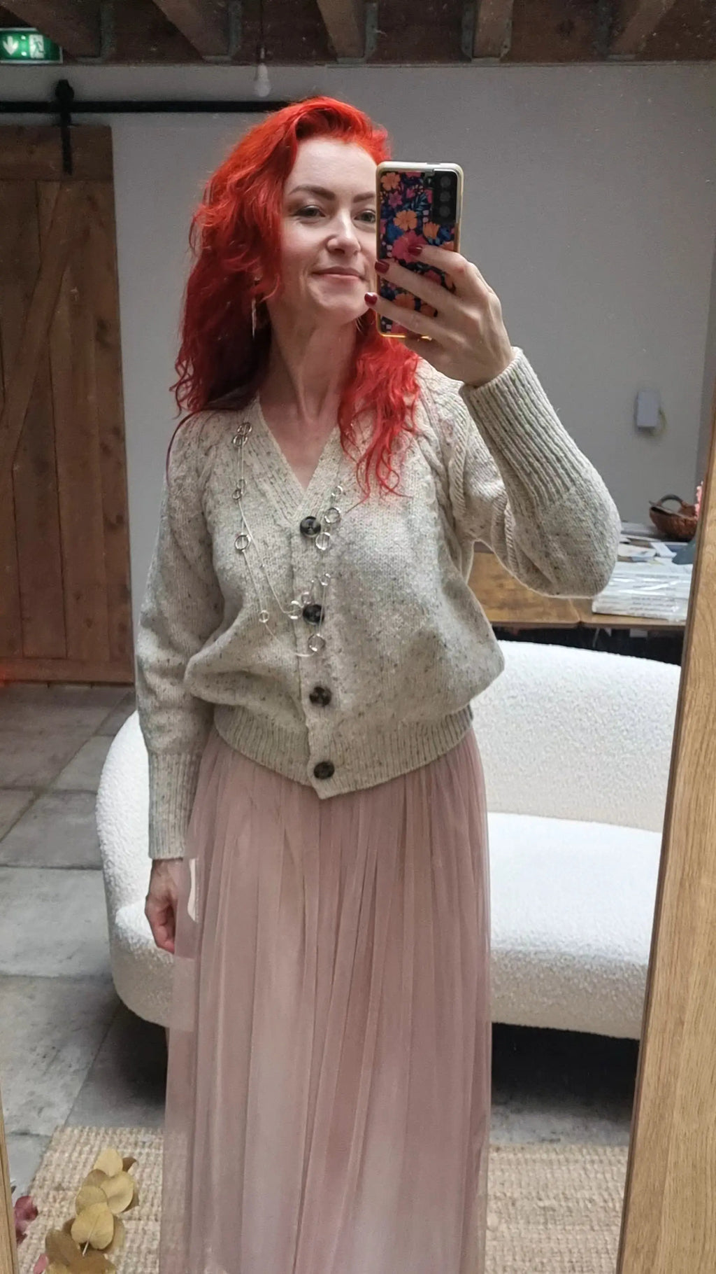 Fisherman - Women's raglan cardigan – Donegal merino tweed