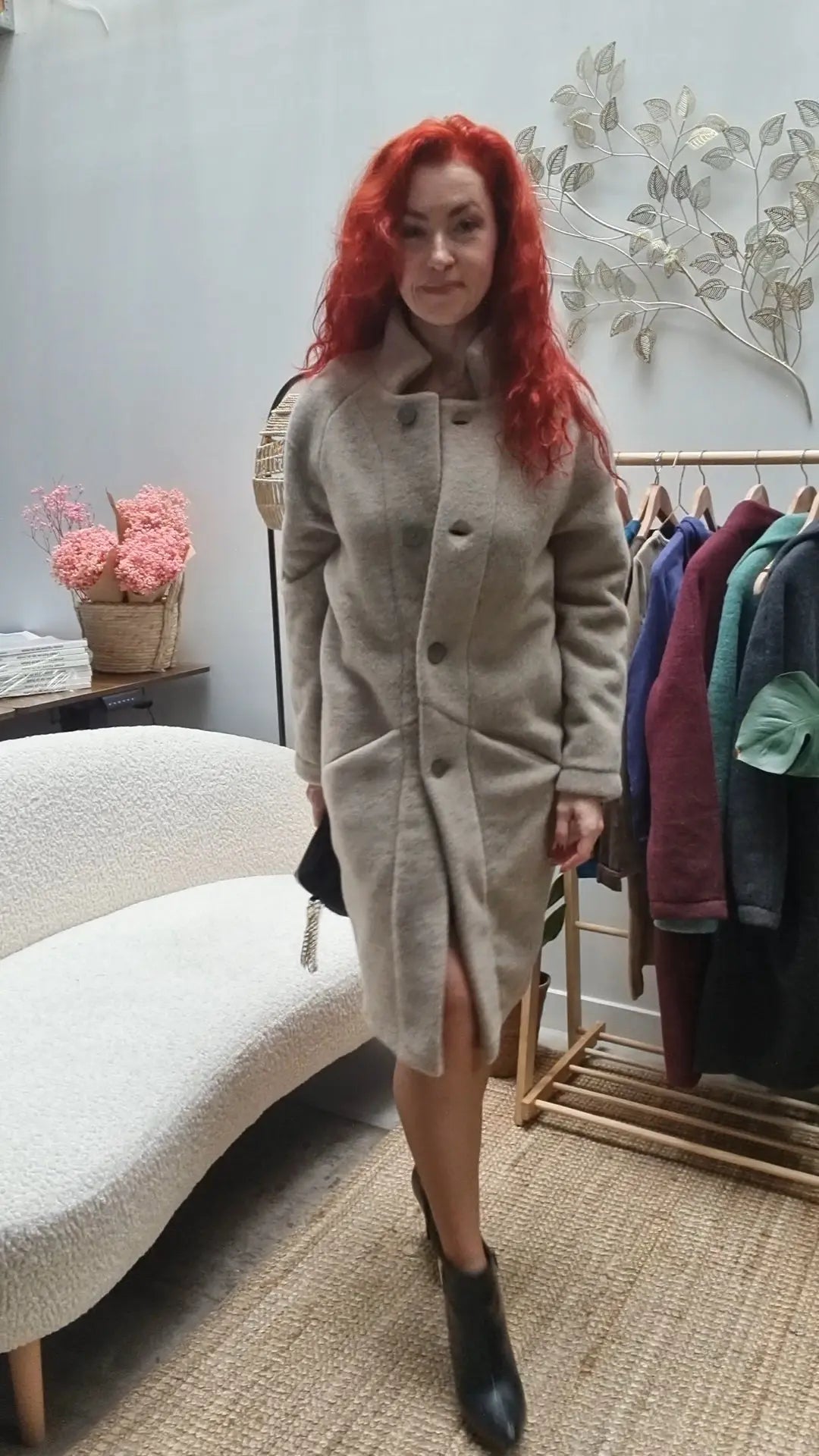 Reiff - Manteau long femme Paola pure laine polaire
