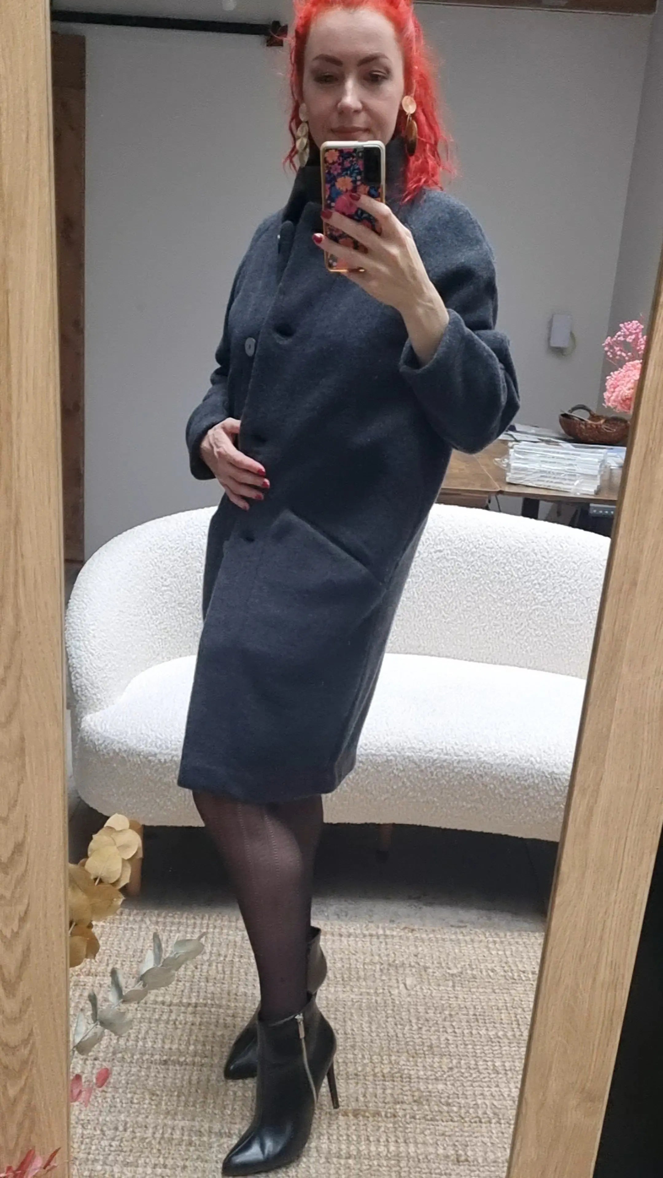 Reiff - Manteau long femme Paola pure laine polaire