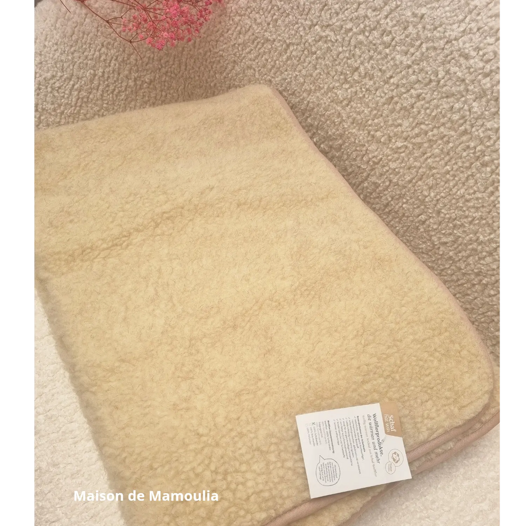 Drap de lit en 100% laine de mouton de Cobourg - Maison de Mamoulia Maison de Mamoulia