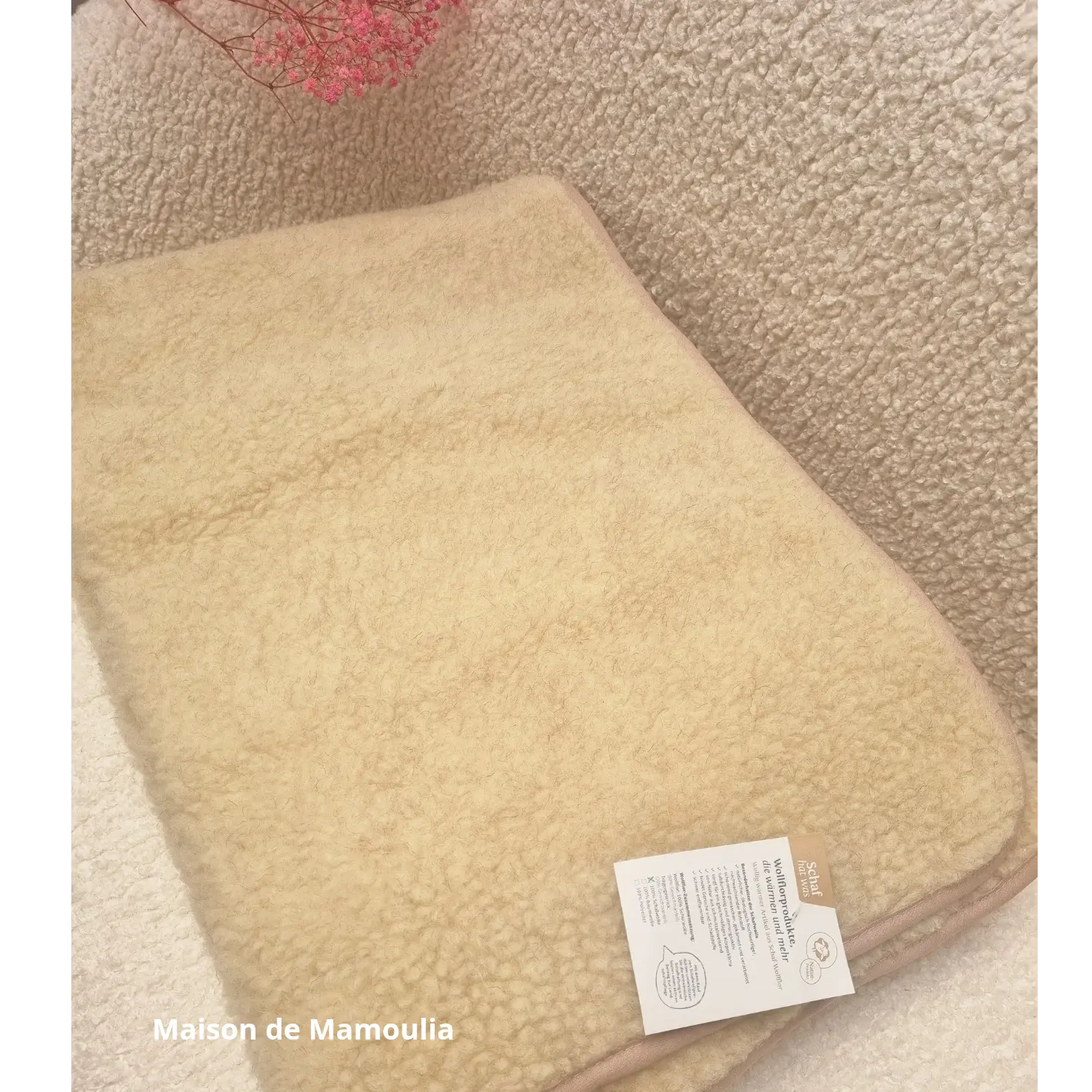 Drap de lit en 100% laine de mouton de Cobourg - Maison de Mamoulia Maison de Mamoulia