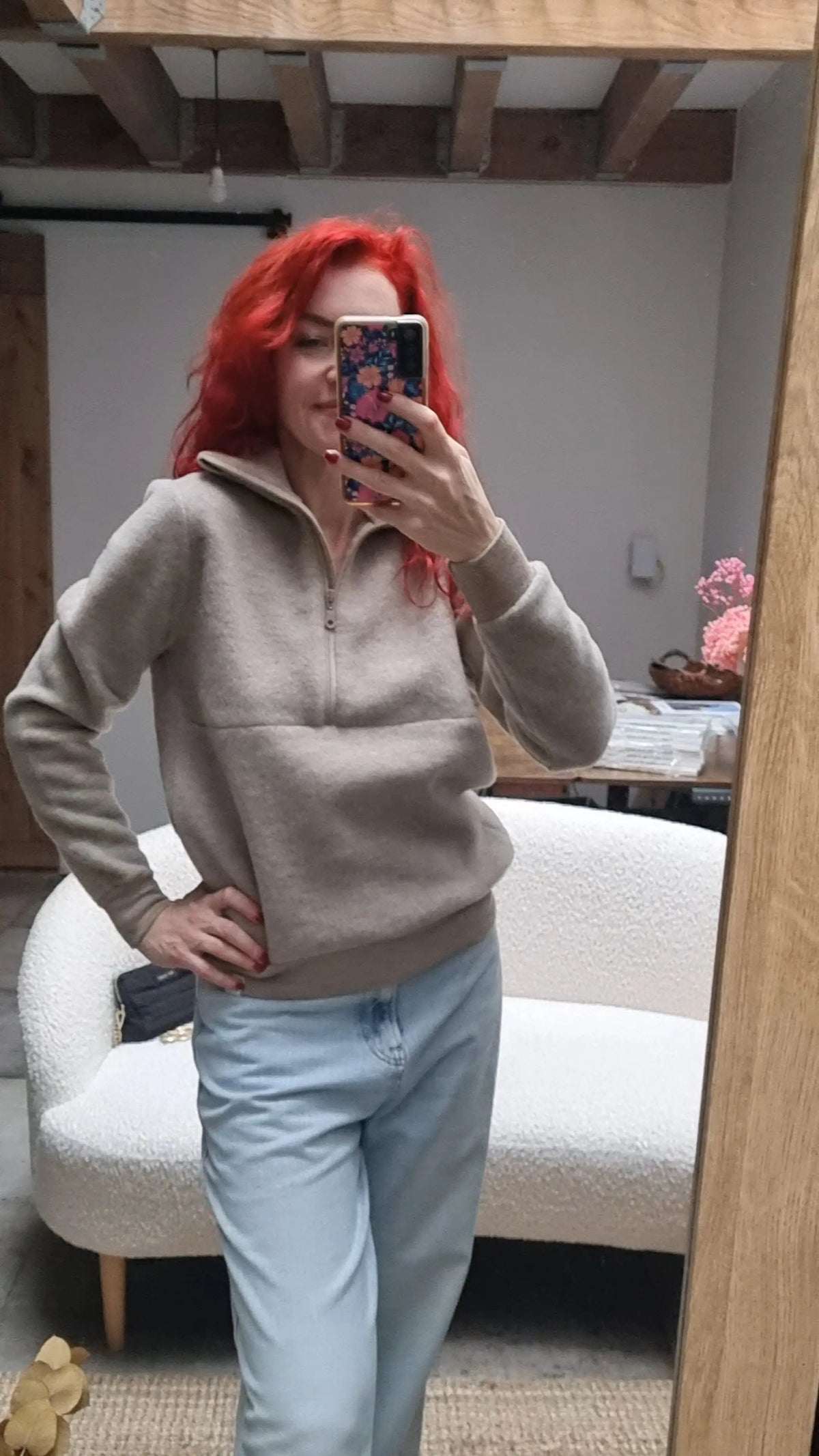 Reiff - Pull troyer femme Geli laine mérinos polaire