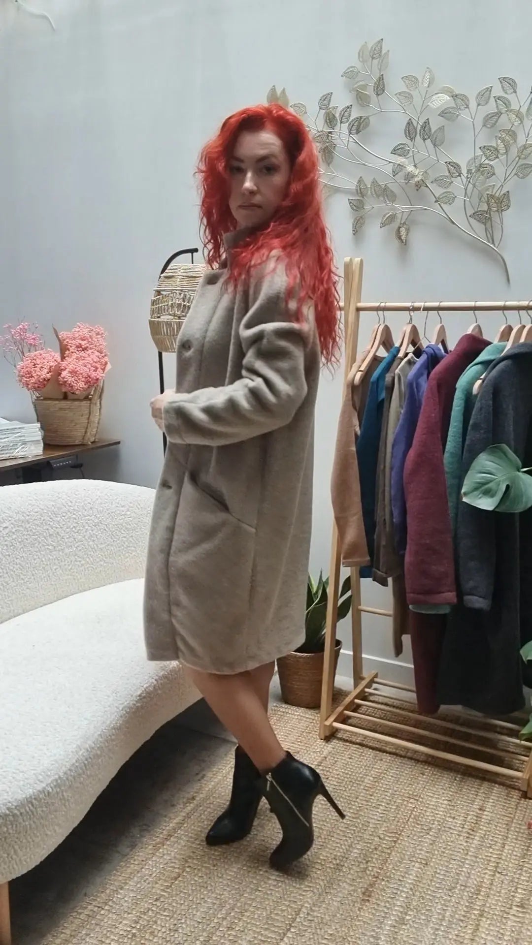 Reiff - Manteau long femme Paola pure laine polaire