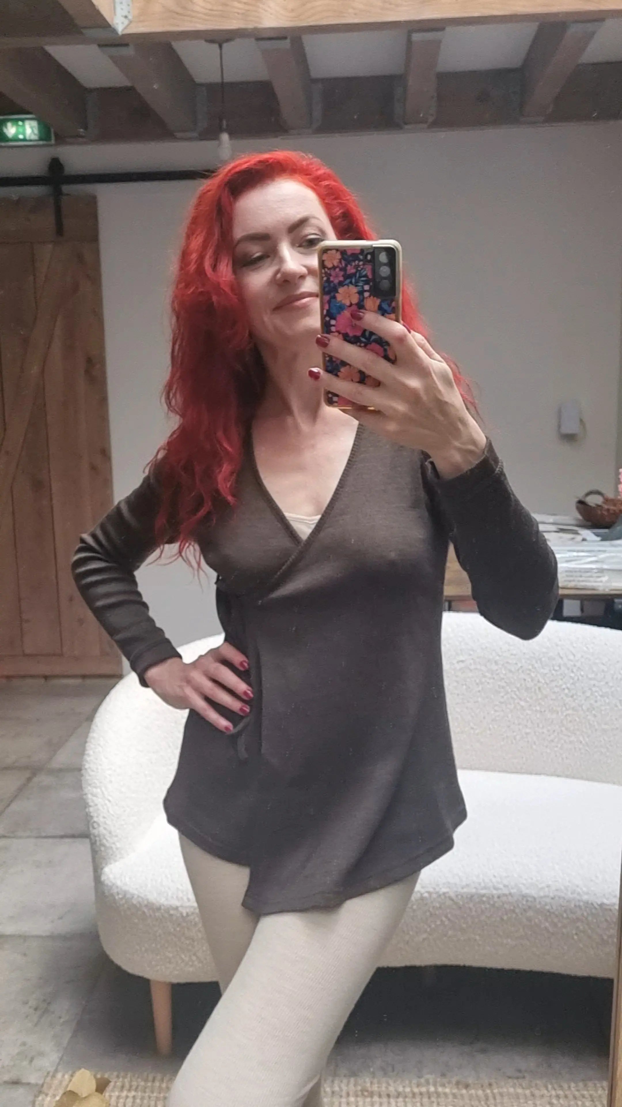 MaM - Wrap cardigan cache-cœur, laine mérinos