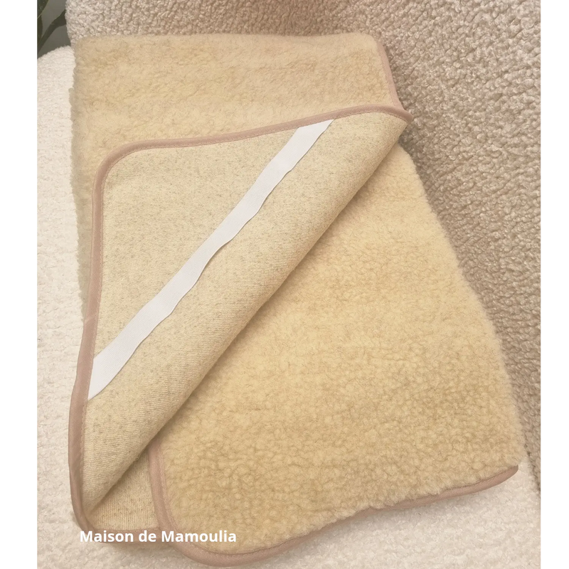 Drap de lit en 100% laine de mouton de Cobourg - Maison de Mamoulia Maison de Mamoulia