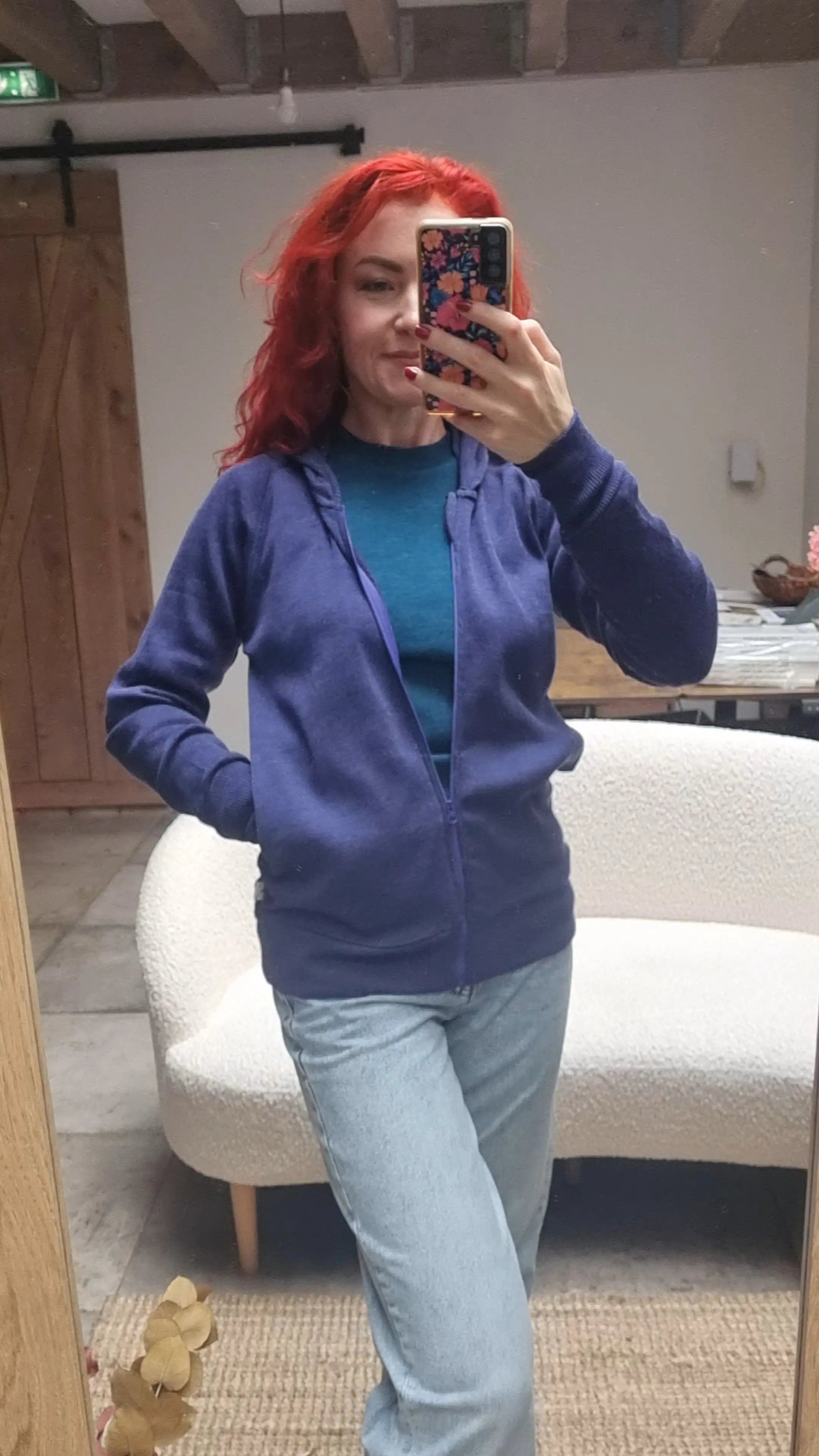 MaM - Gilet à capuche adulte et ado, laine mérinos