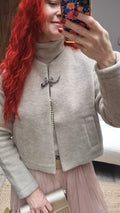 Reiff - Veste cardigan femme Jette en laine mérinos polaire