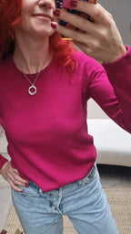 Reiff - T-shirt femme Fany en laine et soie "bouclette"