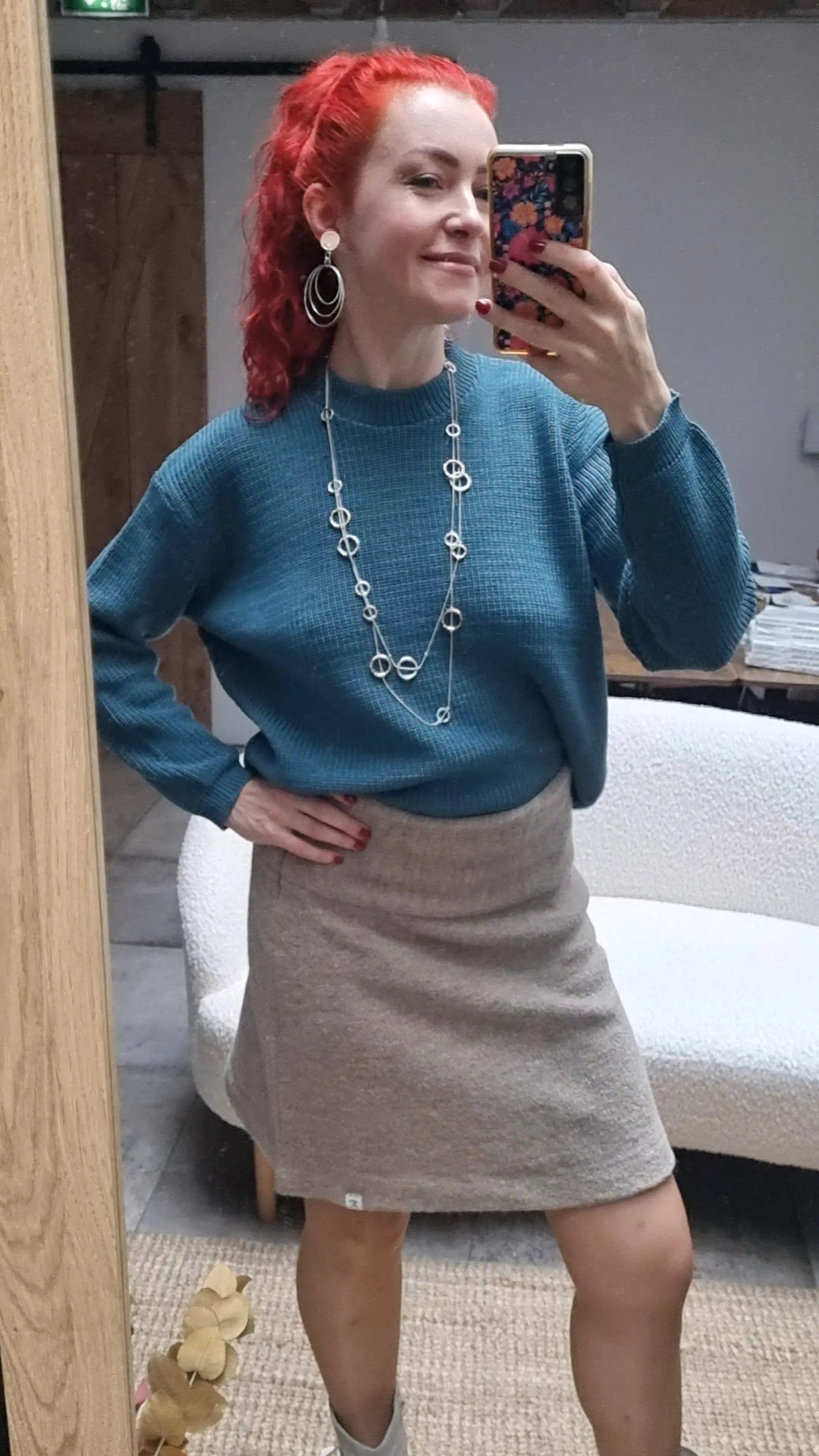 Reiff - Pull femme Lara laine mérinos, maille côtelée