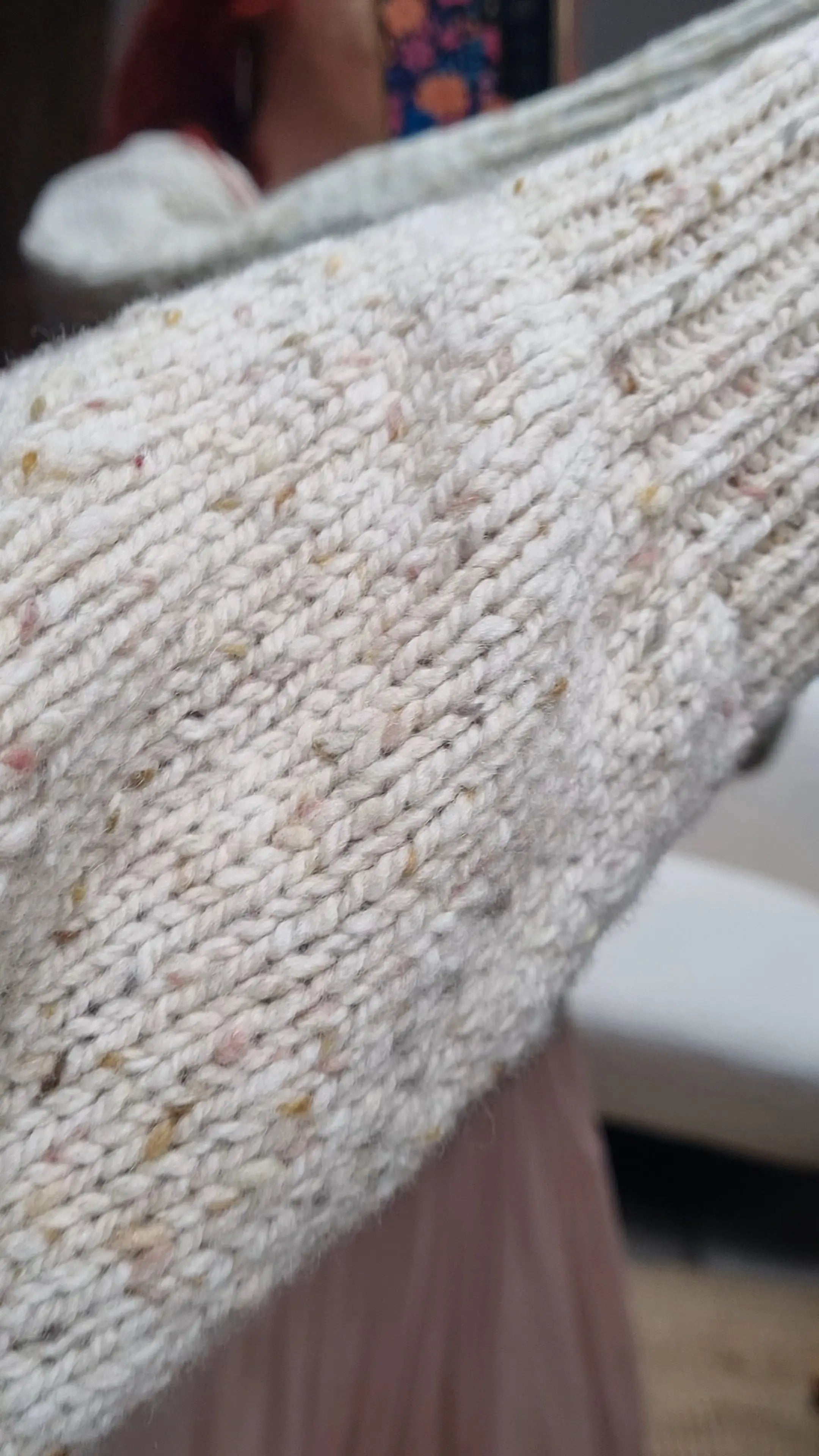 Fisherman - Cardigan raglan femme – Donegal Tweed merinos