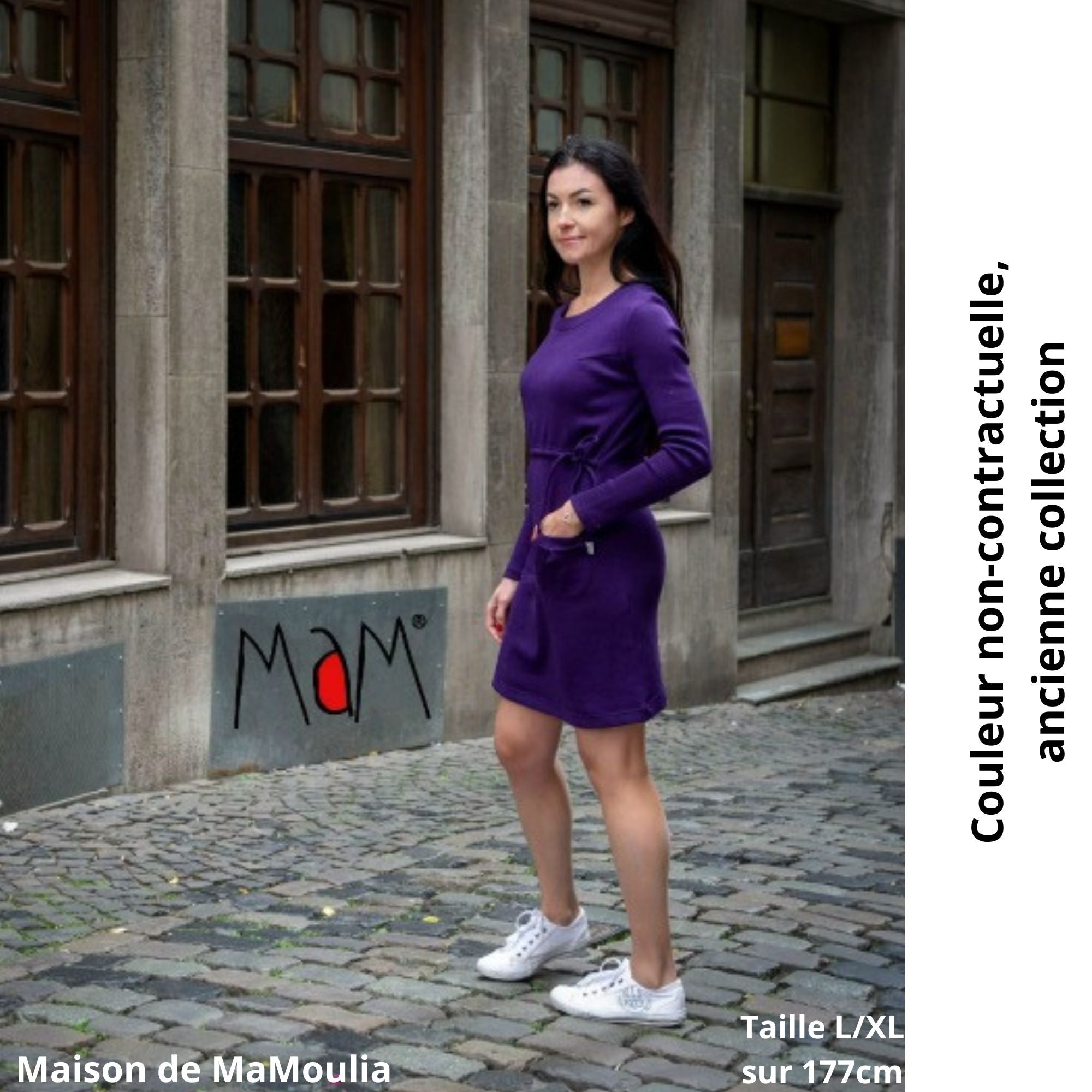 MaM - Robe-tunique Motherhood 3 en 1, laine mérinos