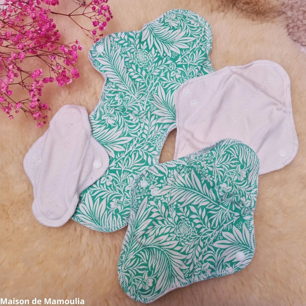 MaM - Serviettes hygiéniques lavables – coton bio - Lot d'essai MaM