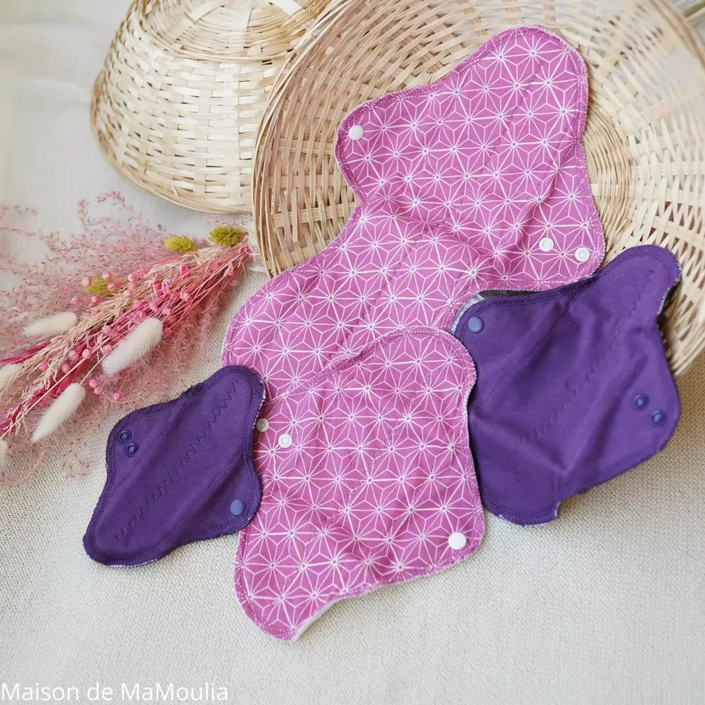 MaM - Serviettes hygiéniques lavables – coton bio - Lot d'essai MaM