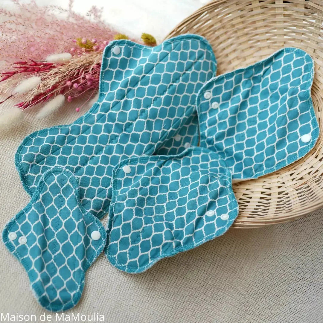 MaM - Serviettes hygiéniques lavables – coton bio - Lot d'essai MaM