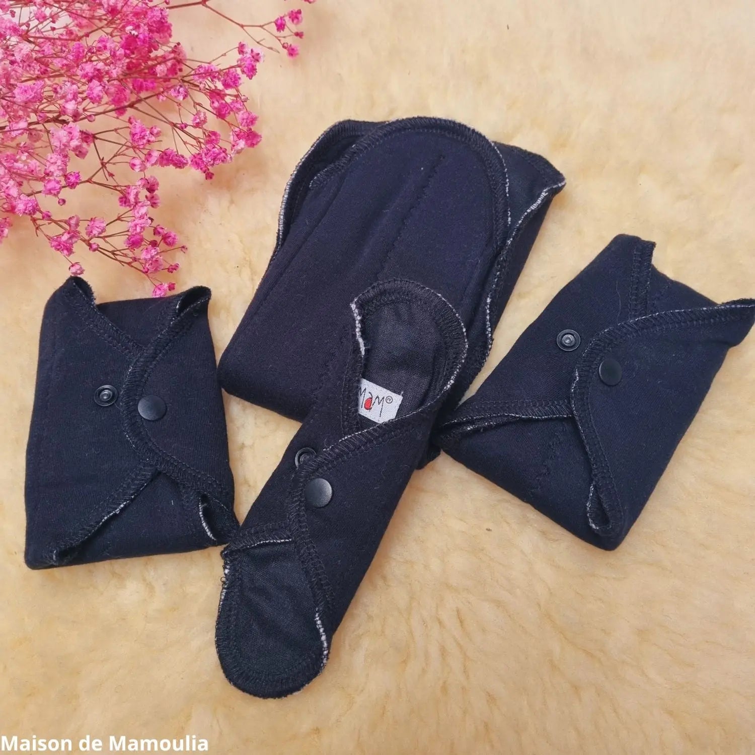 MaM - Serviettes hygiéniques lavables – coton bio - Lot d'essai MaM