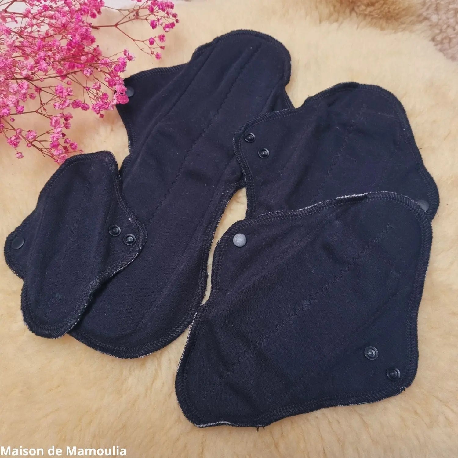 MaM - Serviettes hygiéniques lavables – coton bio - Lot d'essai MaM