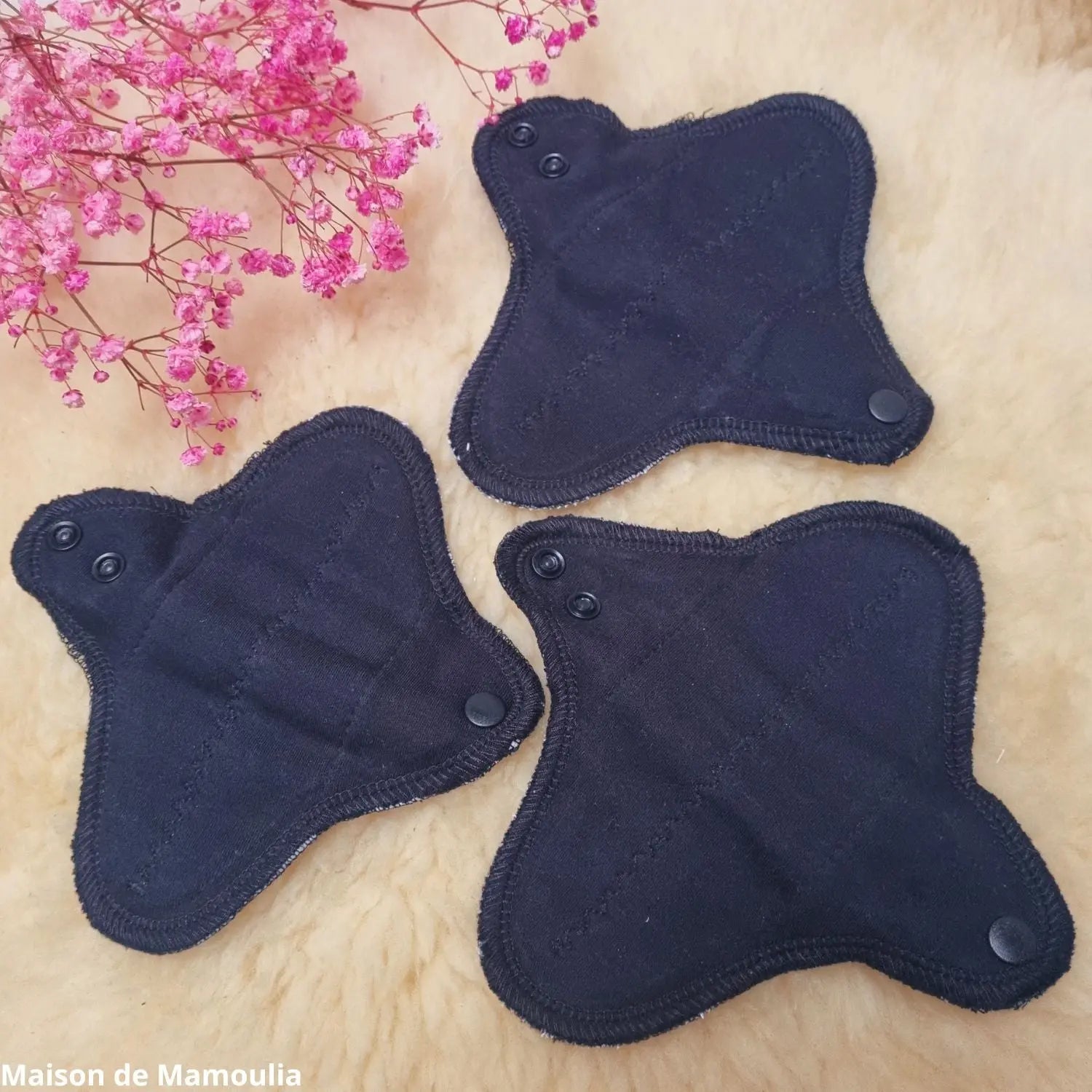 MaM - Serviettes hygiéniques lavables – coton bio - Mini Reach MaM