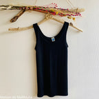 Cosilana - Débardeur femme bretelles larges, laine-soie