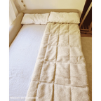 Surmatelas double face, laine de mouton de Cobourg - Maison de Mamoulia Maison de Mamoulia