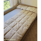Surmatelas double face, laine de mouton de Cobourg - Maison de Mamoulia Maison de Mamoulia