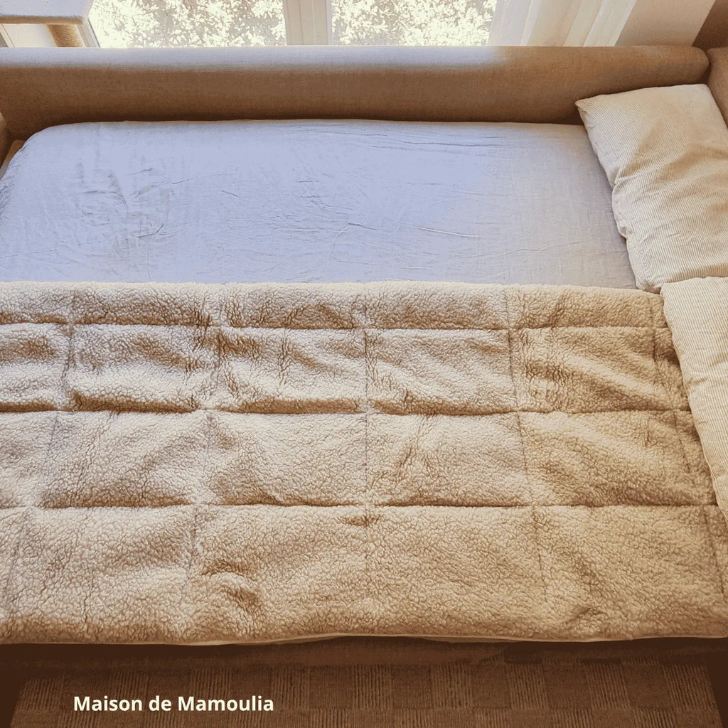 Surmatelas double face, laine de mouton de Cobourg - Maison de Mamoulia Maison de Mamoulia