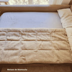 Surmatelas double face, laine de mouton de Cobourg - Maison de Mamoulia Maison de Mamoulia