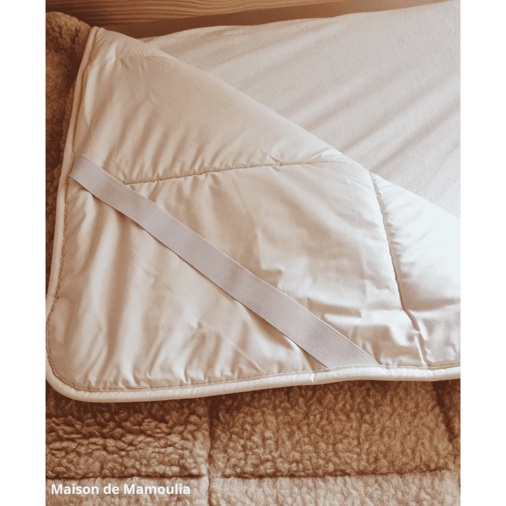 Surmatelas double face, laine de mouton de Cobourg - Maison de Mamoulia Maison de Mamoulia