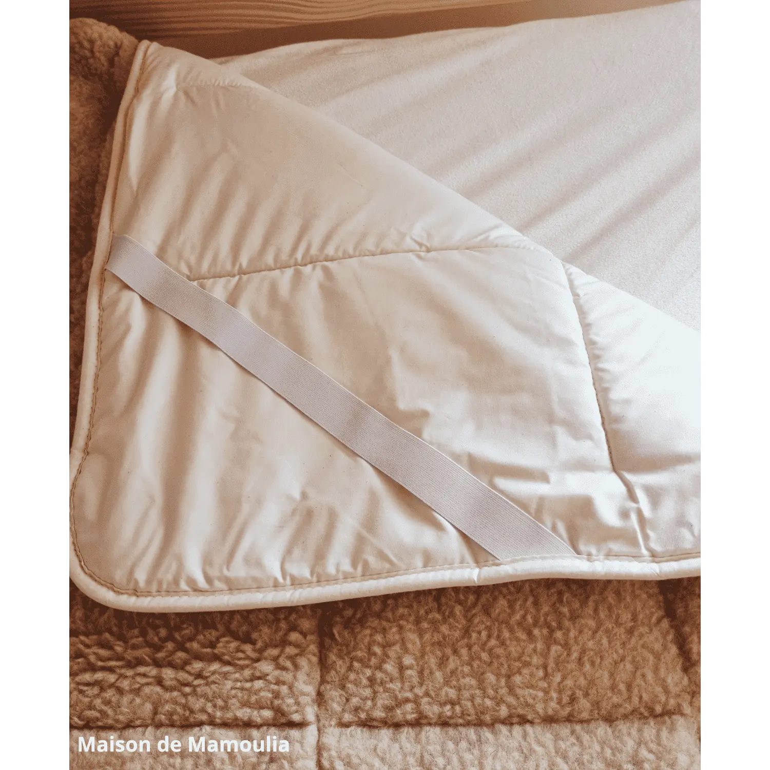 Surmatelas double face, laine de mouton de Cobourg - Maison de Mamoulia Maison de Mamoulia