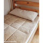 Surmatelas double face, laine de mouton de Cobourg - Maison de Mamoulia Maison de Mamoulia