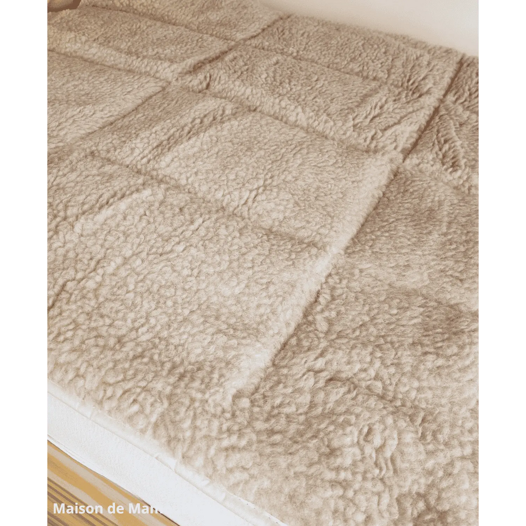 Surmatelas double face, laine de mouton de Cobourg - Maison de Mamoulia Maison de Mamoulia