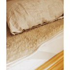 Surmatelas double face, laine de mouton de Cobourg - Maison de Mamoulia Maison de Mamoulia