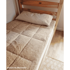 Surmatelas double face, laine de mouton de Cobourg - Maison de Mamoulia Maison de Mamoulia