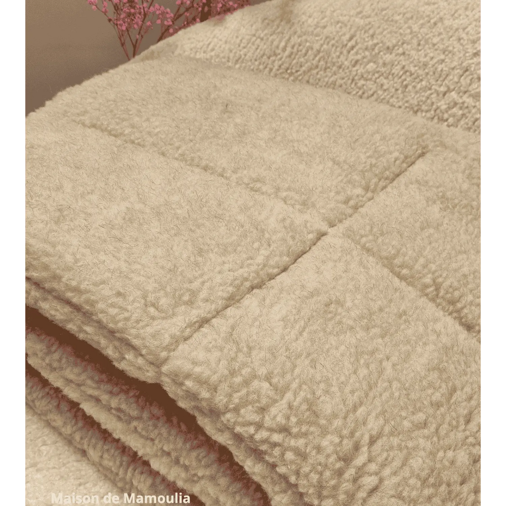 Surmatelas double face, laine de mouton de Cobourg - Maison de Mamoulia Maison de Mamoulia