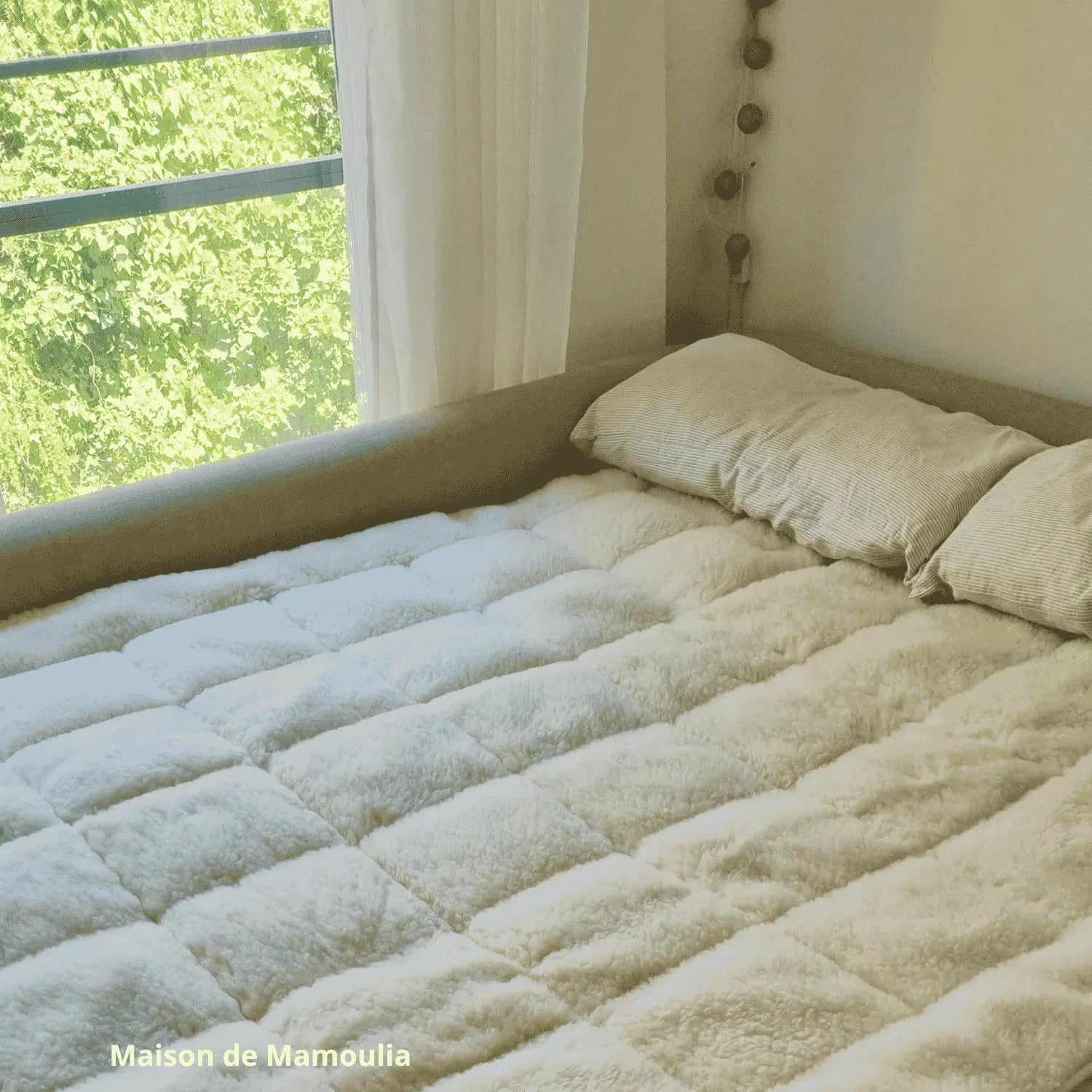 Saling - Surmatelas double face, laine-coton bio Saling