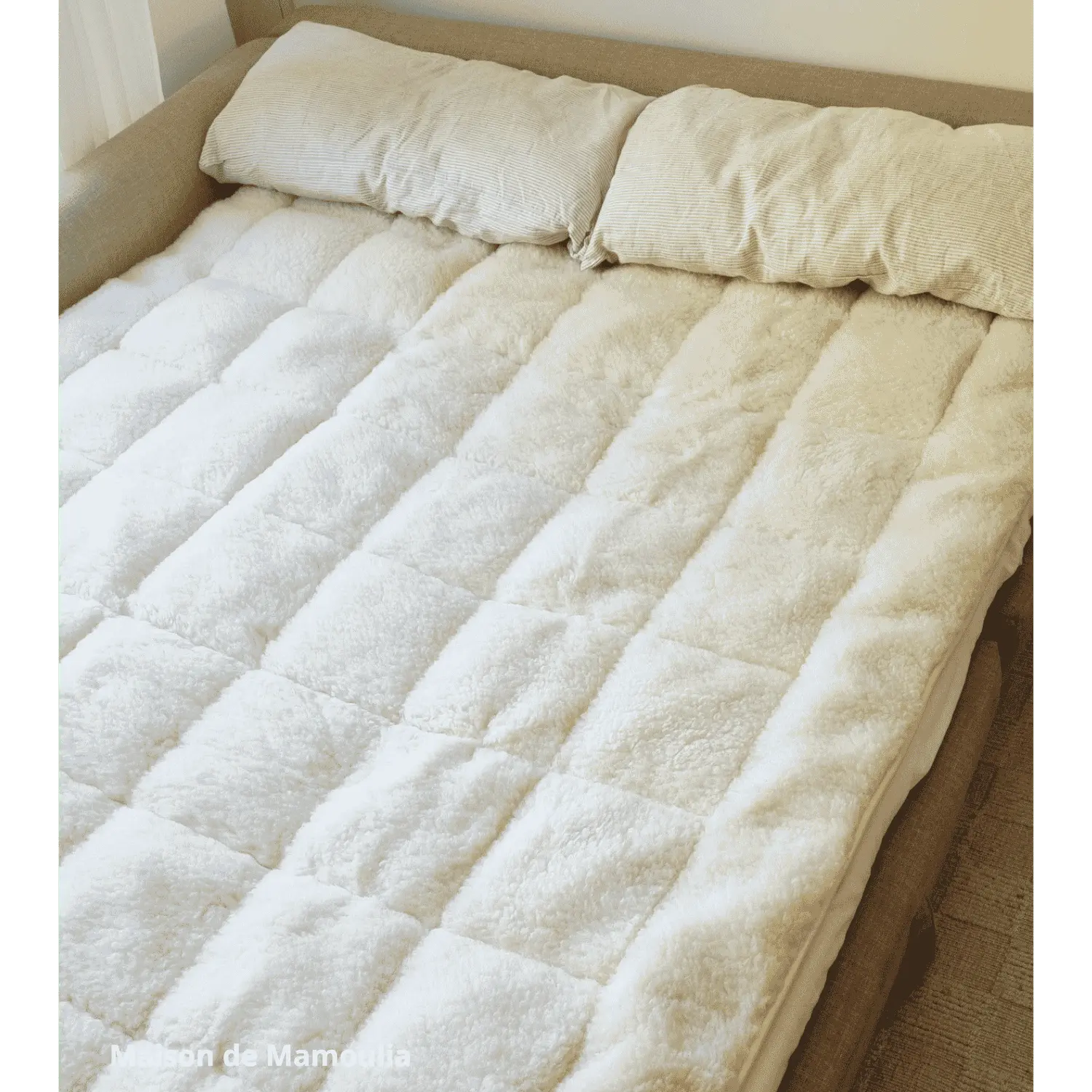 Saling - Surmatelas double face, laine-coton bio Saling