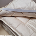 Saling - Sur-matelas double face, pure laine-coton bio