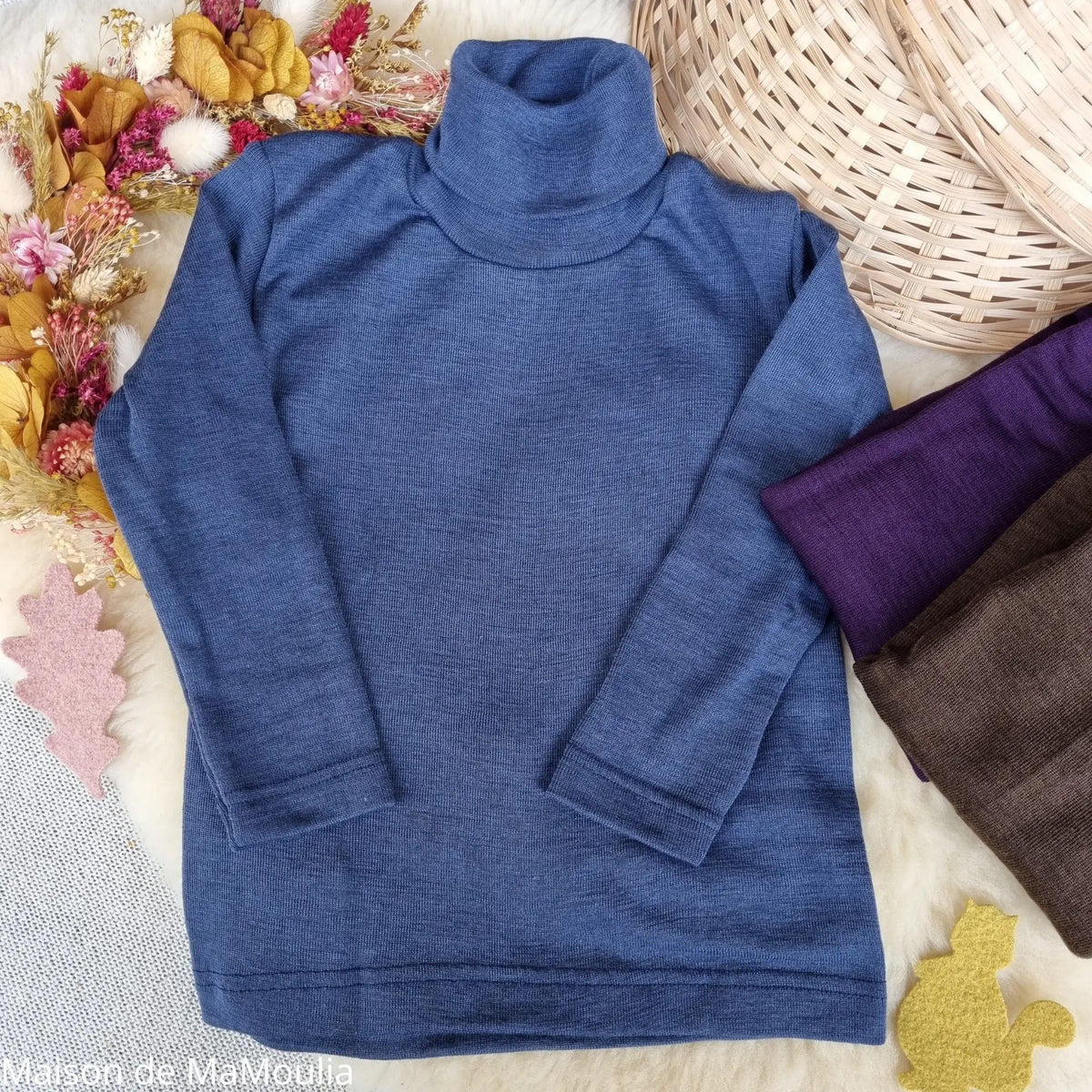 Cosilana - Children's long-sleeved t-shirt, wool-silk