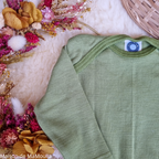 Cosilana - T-shirt bébé manches longues, laine-soie