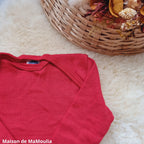 Cosilana - T-shirt bébé manches longues, laine-soie Cosilana