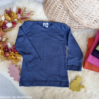 Cosilana - T-shirt bébé manches longues, laine-soie