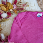 Cosilana - T-shirt bébé manches longues, laine-soie