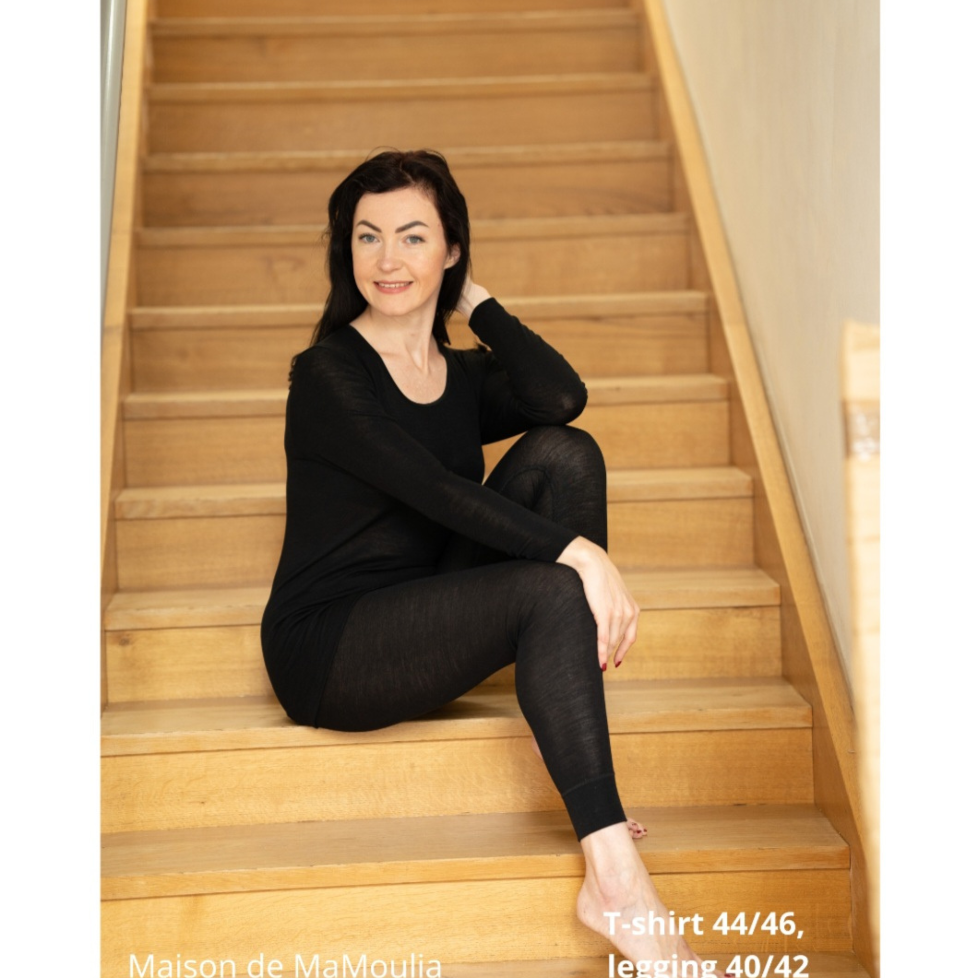 Cosilana - T-shirt femme manches longues, laine-soie