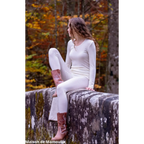 Cosilana - T-shirt femme manches longues, laine-soie Cosilana