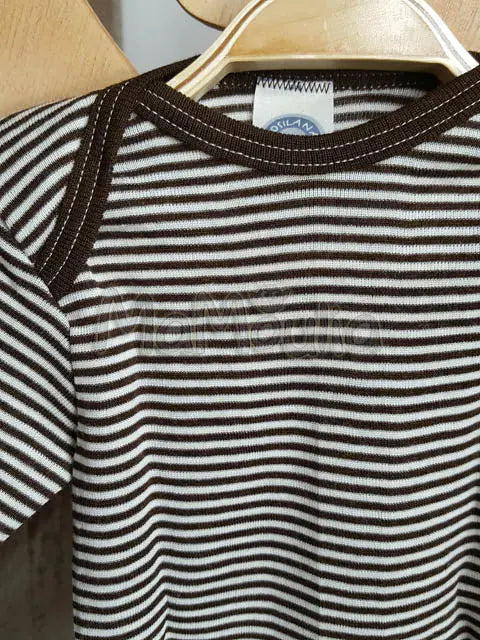 Cosilana - T-shirt bébé manches longues, laine-soie Cosilana