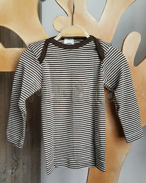 Cosilana - T-shirt bébé manches longues, laine-soie Cosilana