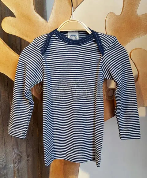 Cosilana - T-shirt bébé manches longues, laine-soie Cosilana