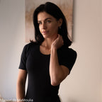 Cosilana - T-shirt femme manches courtes, laine-soie