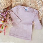 Cosilana - T-shirt bébé manches longues, laine-soie-coton
