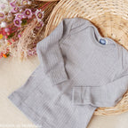 Cosilana - T-shirt bébé manches longues, laine-soie-coton